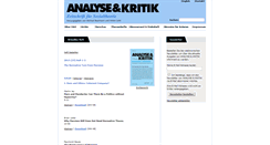 Desktop Screenshot of analyse-und-kritik.net